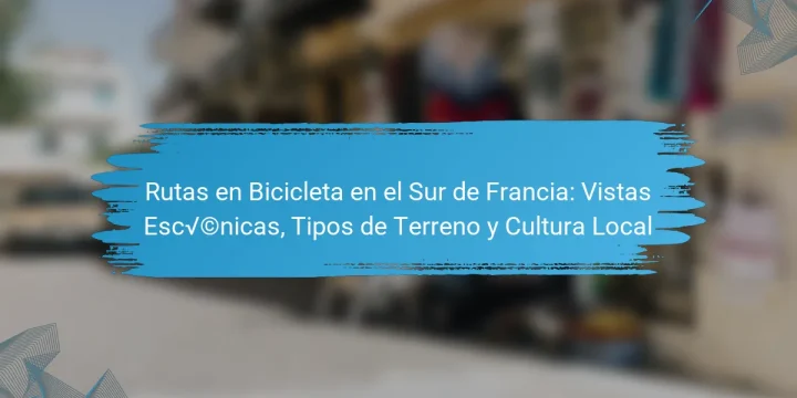Rutas en Bicicleta en el Sur de Francia: Vistas Escénicas, Tipos de Terreno y Cultura Local